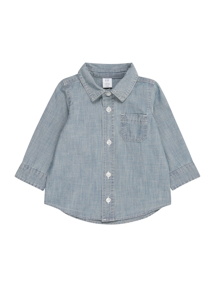 Рубашка обычного кроя на пуговицах GAP, синий деним
Рубашка обычного кроя на пуговицах GAP, синий деним