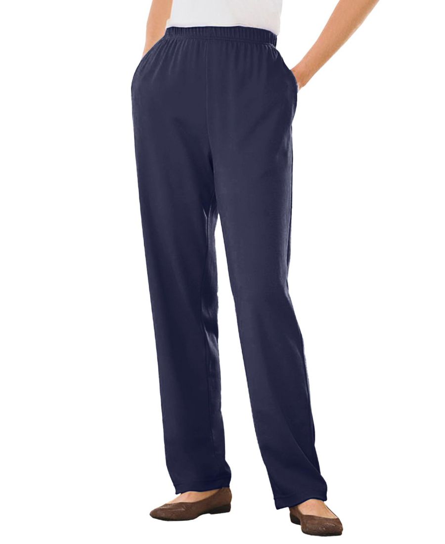 Брюки прямого кроя из трикотажа больших размеров, которые можно надевать в течение 7 дней Woman Within, Navy
Брюки прямого кроя из трикотажа больших размеров, которые можно надевать в течение 7 дней Woman Within, Navy