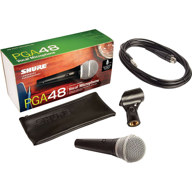 Динамический вокальный микрофон Shure PGA48-QTR
Динамический вокальный микрофон Shure PGA48-QTR