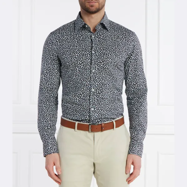 Облегающая рубашка с длинным рукавом Boss, синий
Облегающая рубашка с длинным рукавом Boss, синий