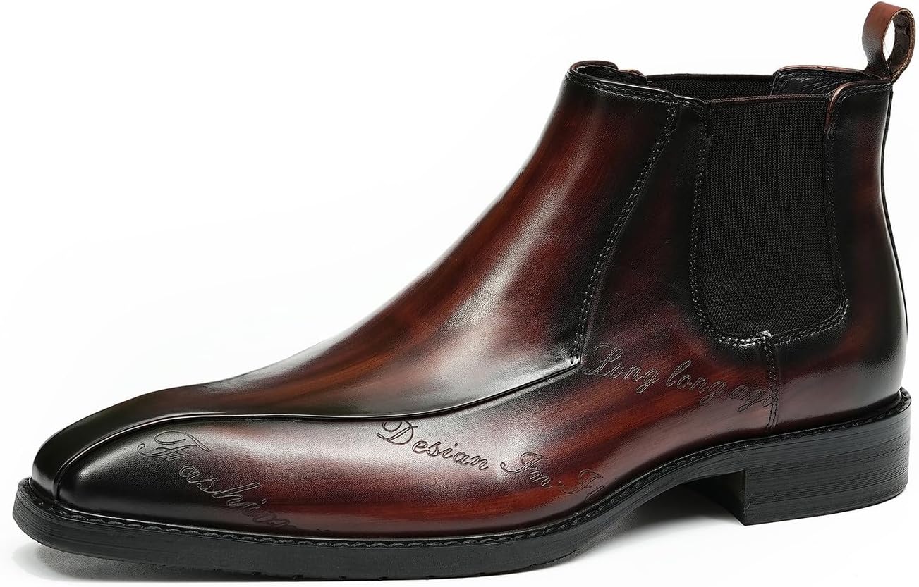 Мужские ботинки Chelsea Santimon Mens, повседневные ботинки до щиколотки, из натуральной кожи, модные вестерн-ботинки, смокинговые, свадебные, бизнес-батинки Чакка для мужчин, Coffee
Мужские ботинки Chelsea Santimon Mens, повседневные ботинки до щиколотки, из натуральной кожи, модные вестерн-ботинки, смокинговые, свадебные, бизнес-батинки Чакка для мужчин, Coffee