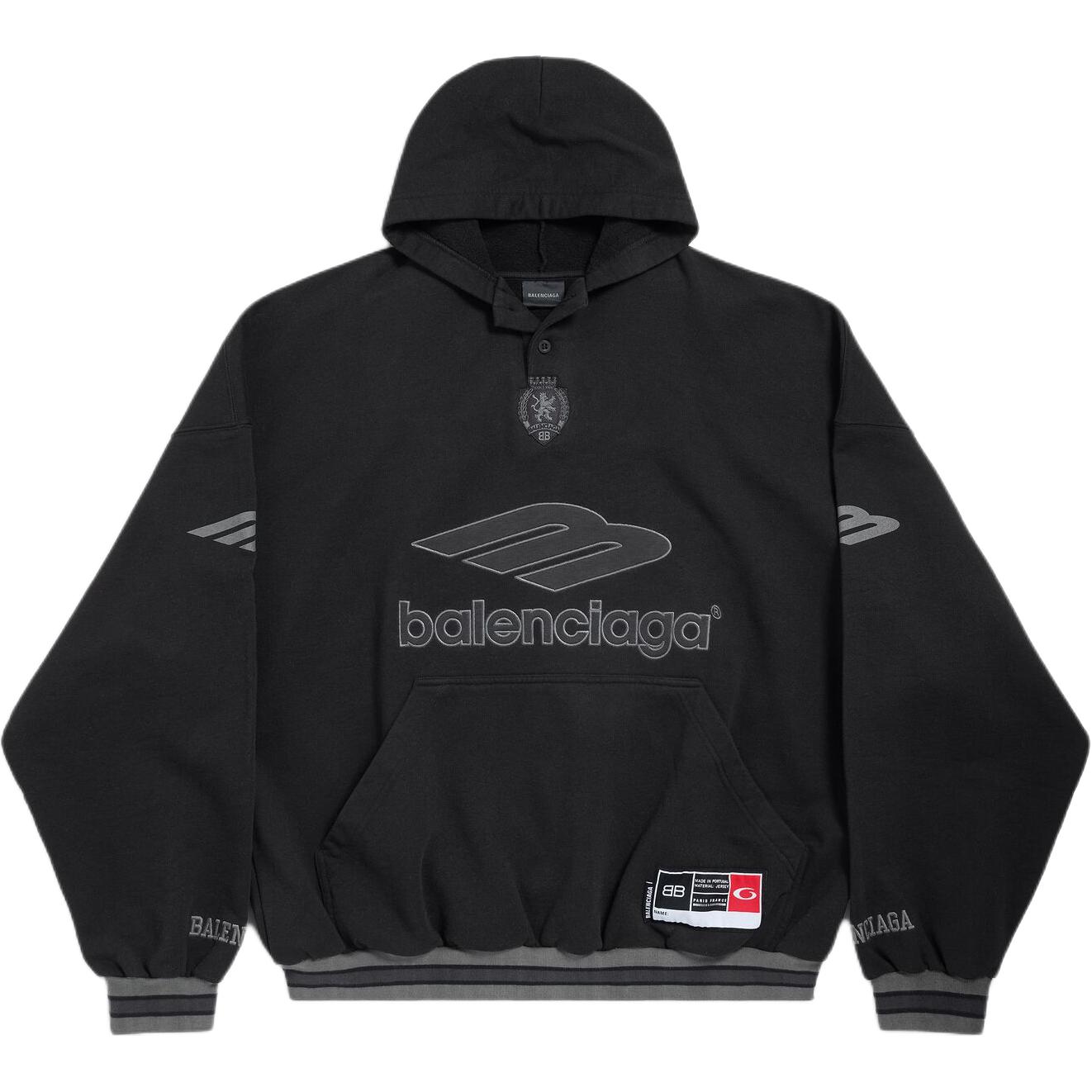 Мужская толстовка свободного кроя, коллекция осень-зима 2025 Balenciaga, черный/charcoal серый
Мужская толстовка свободного кроя, коллекция осень-зима 2025 Balenciaga, черный/charcoal серый