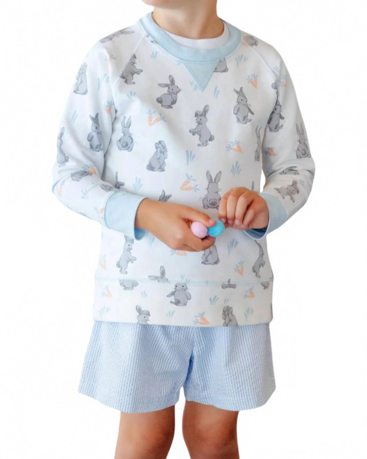 Мальчиковая уютная толстовка Cassidy с кроликами в синем цвете The Beaufort Bonnet Company
Мальчиковая уютная толстовка Cassidy с кроликами в синем цвете The Beaufort Bonnet Company