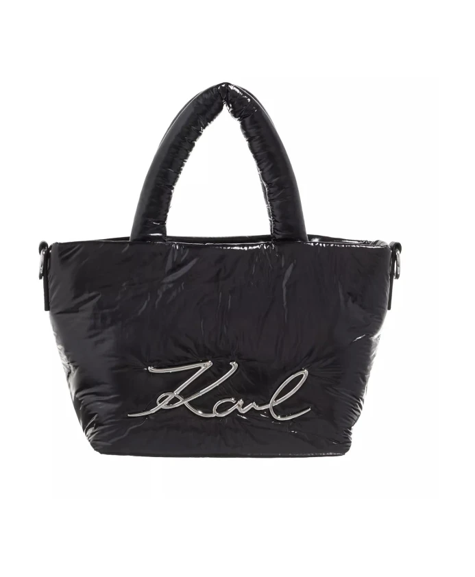 Мягкая нейлоновая сумка-тоут Signature SM черного цвета Karl Lagerfeld, черный
Мягкая нейлоновая сумка-тоут Signature SM черного цвета Karl Lagerfeld, черный