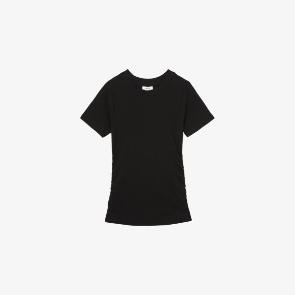 Футболка Reiss Tess с рубчиками и сборками, черный
Футболка Reiss Tess с рубчиками и сборками, черный