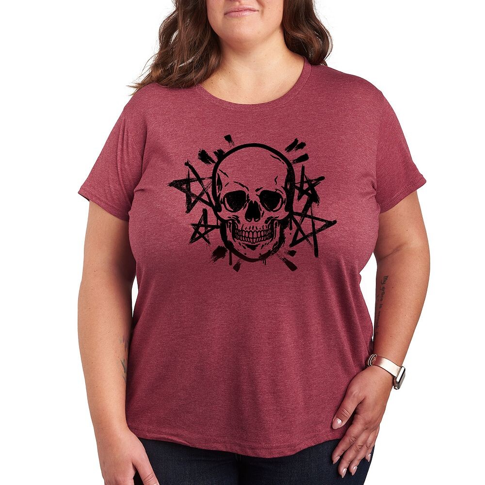 Футболка Missy Plus Size с рисунком черепа и звезд Licensed Character, цвет Heather Dark Red
Футболка Missy Plus Size с рисунком черепа и звезд Licensed Character, цвет Heather Dark Red