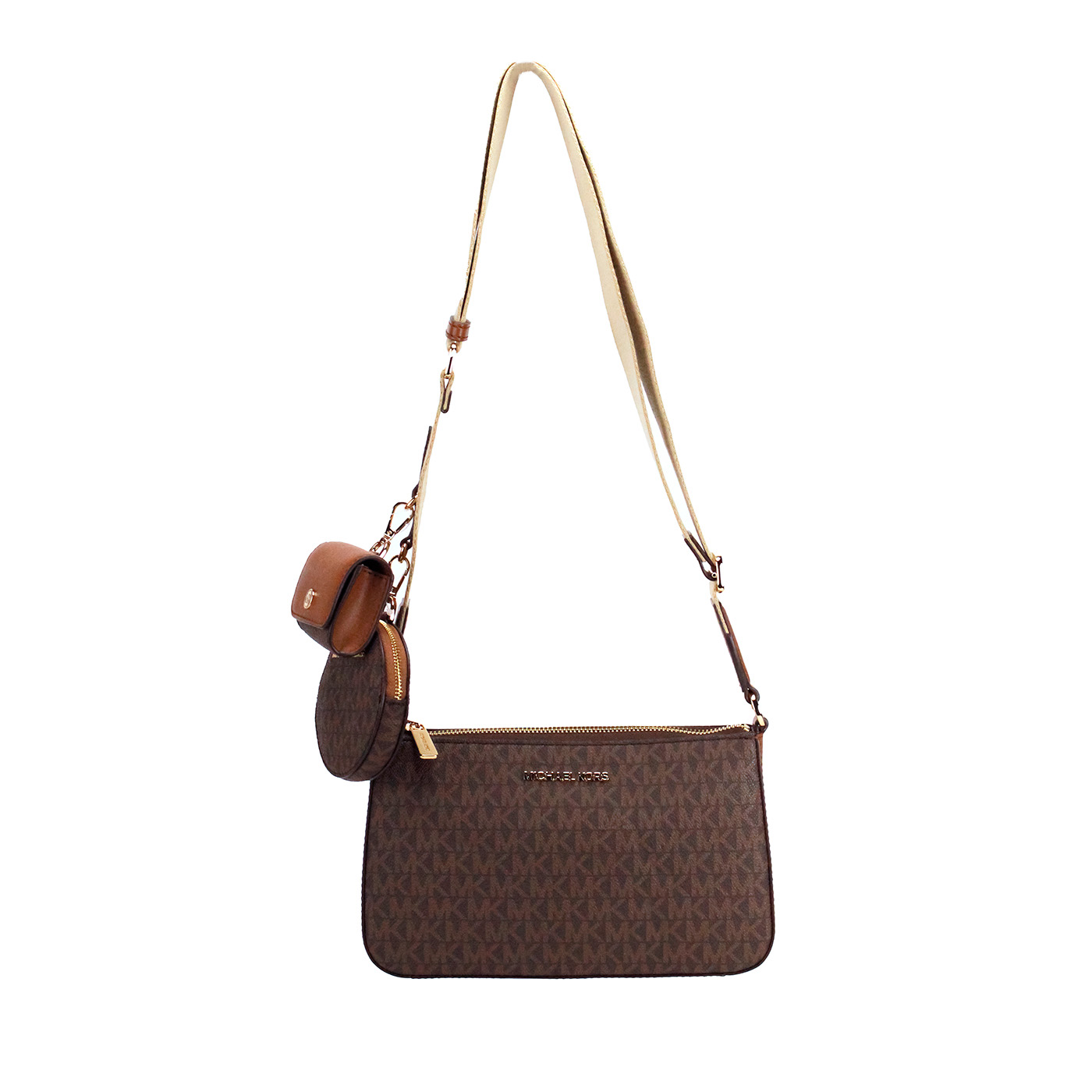 Сумка-кошелек Jet Set Brown Signature PVC Crossbody Tech Attachment Bag Michael Kors
Сумка-кошелек Jet Set Brown Signature PVC Crossbody Tech Attachment Bag Michael Kors