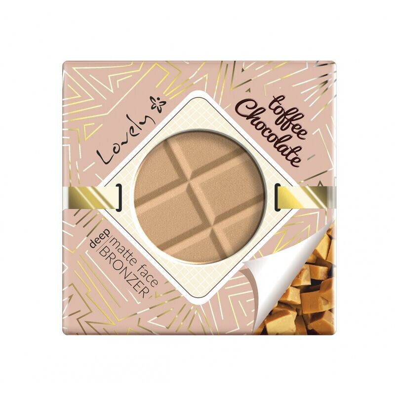 Шоколадная матовая бронзирующая пудра для лица и тела Lovely Toffee Chocolate Deep Matte Face Bronzer, 9 гр
Шоколадная матовая бронзирующая пудра для лица и тела Lovely Toffee Chocolate Deep Matte Face Bronzer, 9 гр