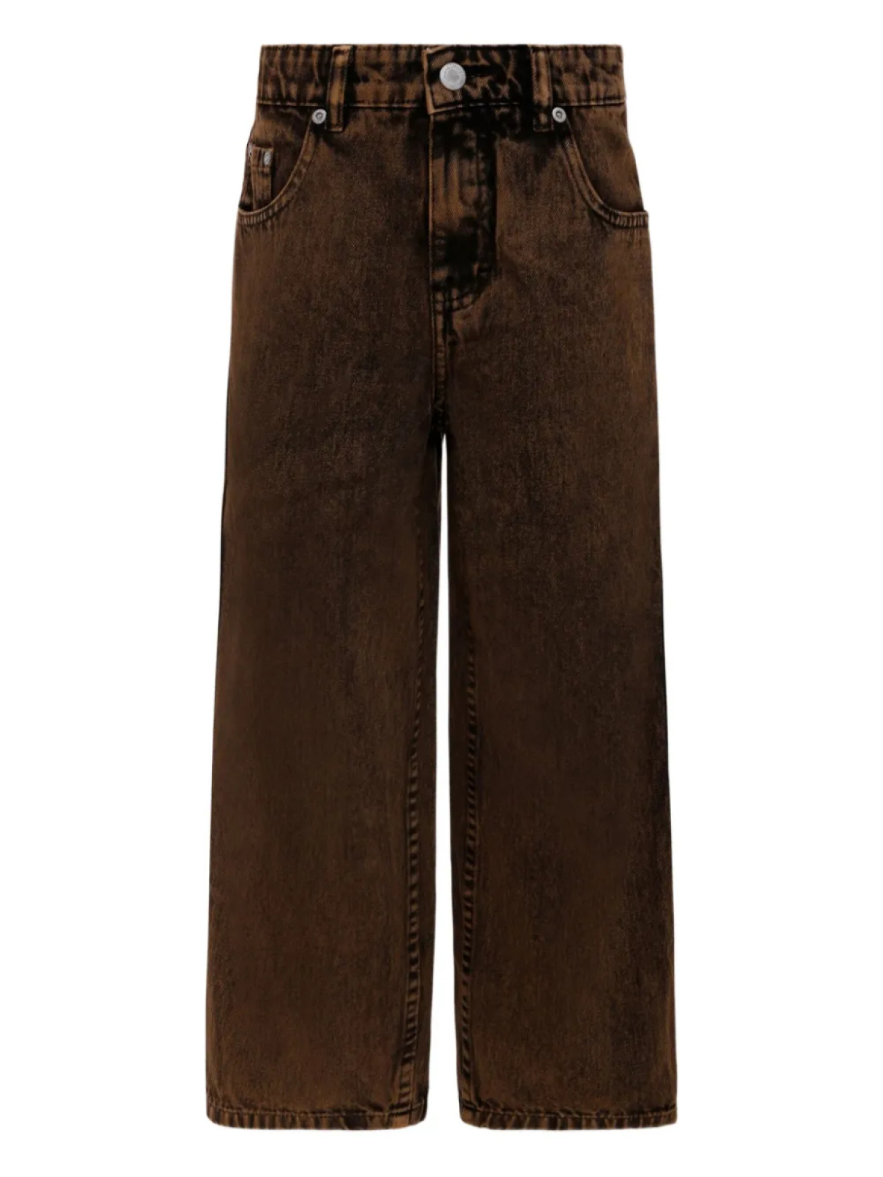 Джинсы широкого кроя с эффектом потертости Molo, коричневый
Джинсы широкого кроя с эффектом потертости Molo, коричневый