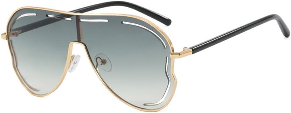 Женские солнцезащитные очки с большой оправой и полыми линзами, солнцезащитный козырек, для путешествий и вождения на открытом воздухе, с защитой от УФ-излучения, модель 2025 года PRSTNN, Gold Gradient Green
Женские солнцезащитные очки с большой оправой и полыми линзами, солнцезащитный козырек, для путешествий и вождения на открытом воздухе, с защитой от УФ-излучения, модель 2025 года PRSTNN, Gold Gradient Green