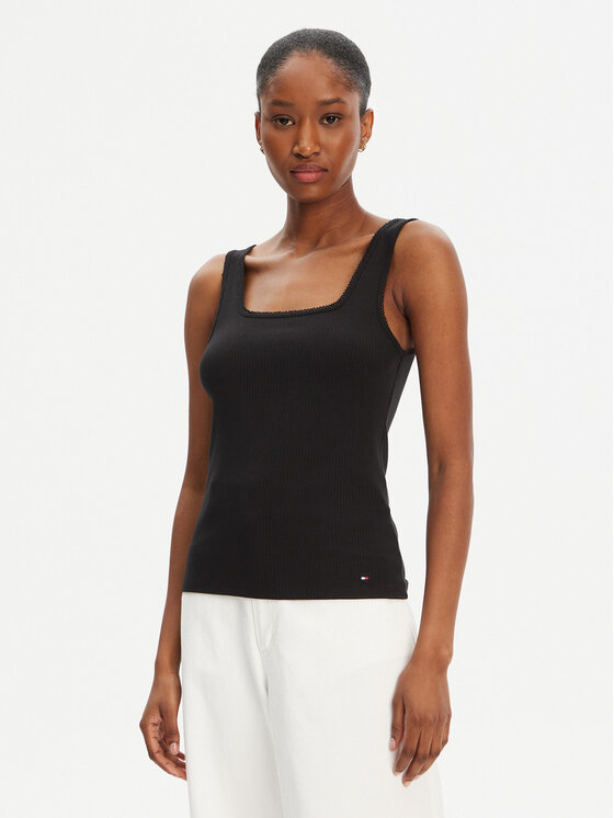 Топ slim fit WW0WW45444 Tommy Hilfiger, черный
Топ slim fit WW0WW45444 Tommy Hilfiger, черный