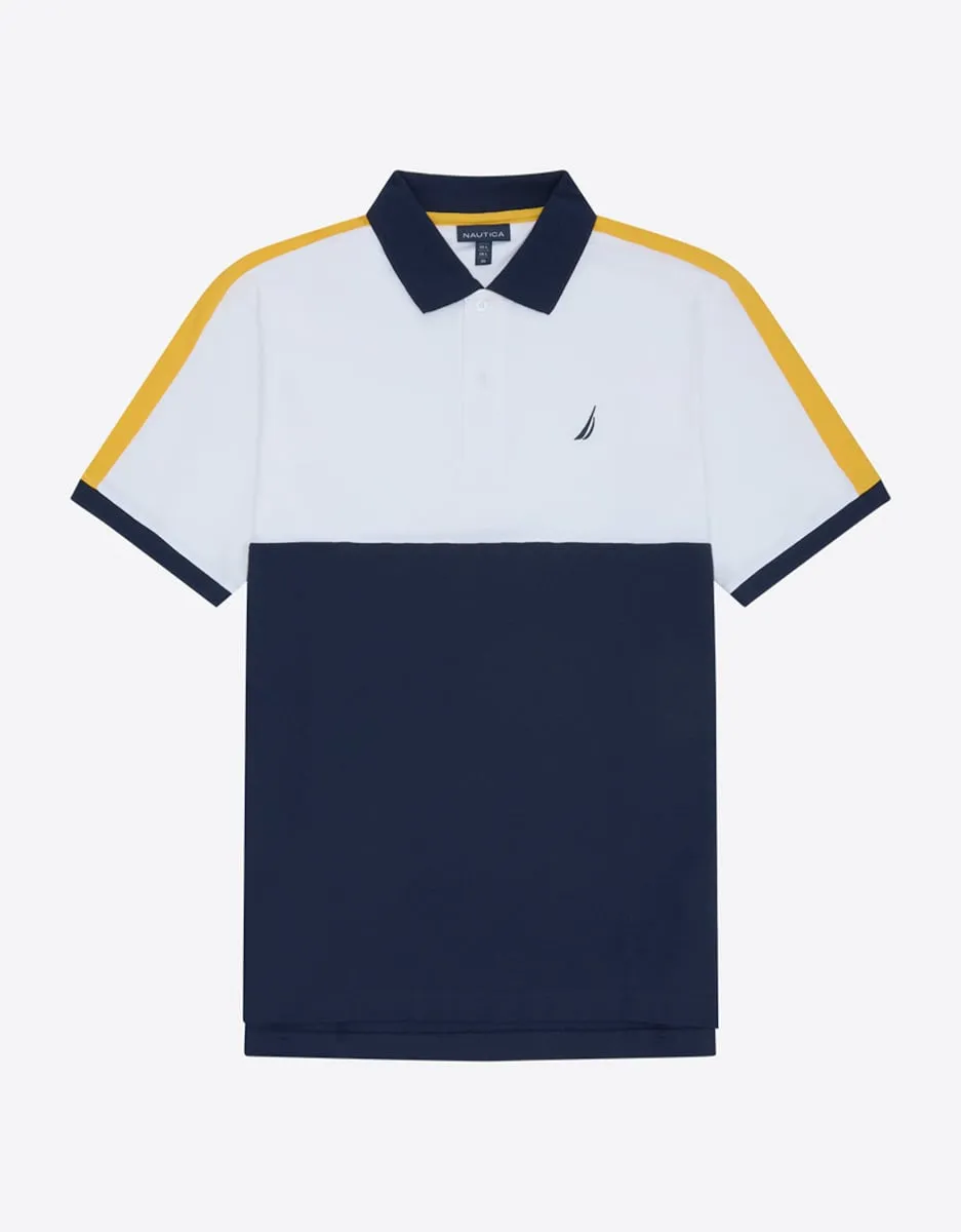 Мужская классическая рубашка поло с коротким рукавом Nautica, тёмно-синий 
Мужская классическая рубашка поло с коротким рукавом Nautica, тёмно-синий