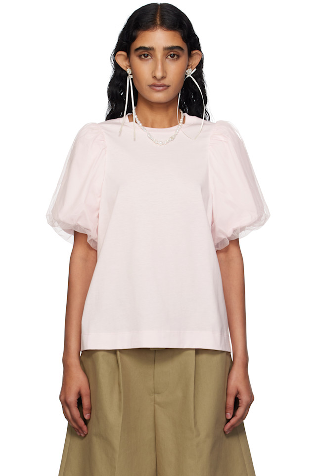 Туника с пышными рукавами из тюля Simone Rocha, розовый
Туника с пышными рукавами из тюля Simone Rocha, розовый