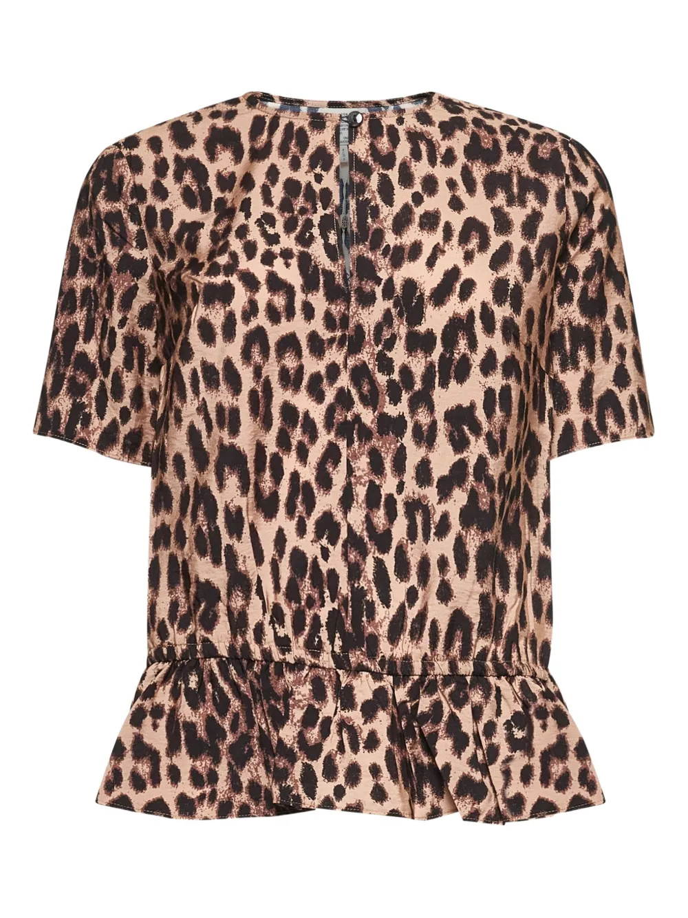 Топ с оборками и леопардовым принтом Baum Und Pferdgarten, коричневый
Топ с оборками и леопардовым принтом Baum Und Pferdgarten, коричневый