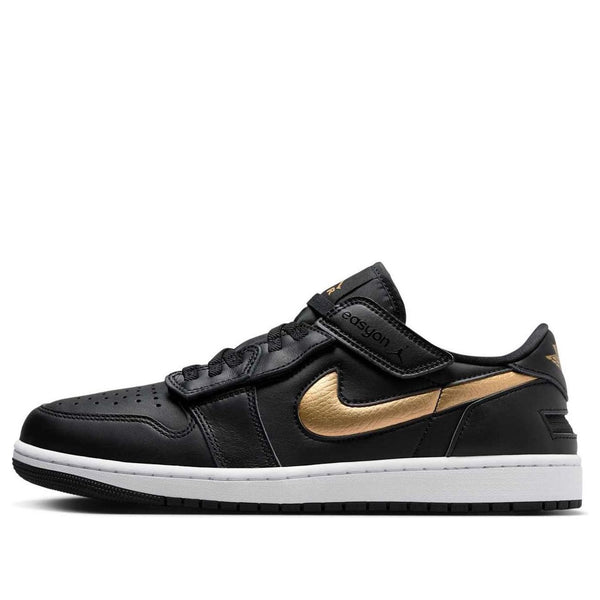 Кроссовки 1 low easyon 'black metallic gold' Air Jordan, черный 
Кроссовки 1 low easyon 'black metallic gold' Air Jordan, черный