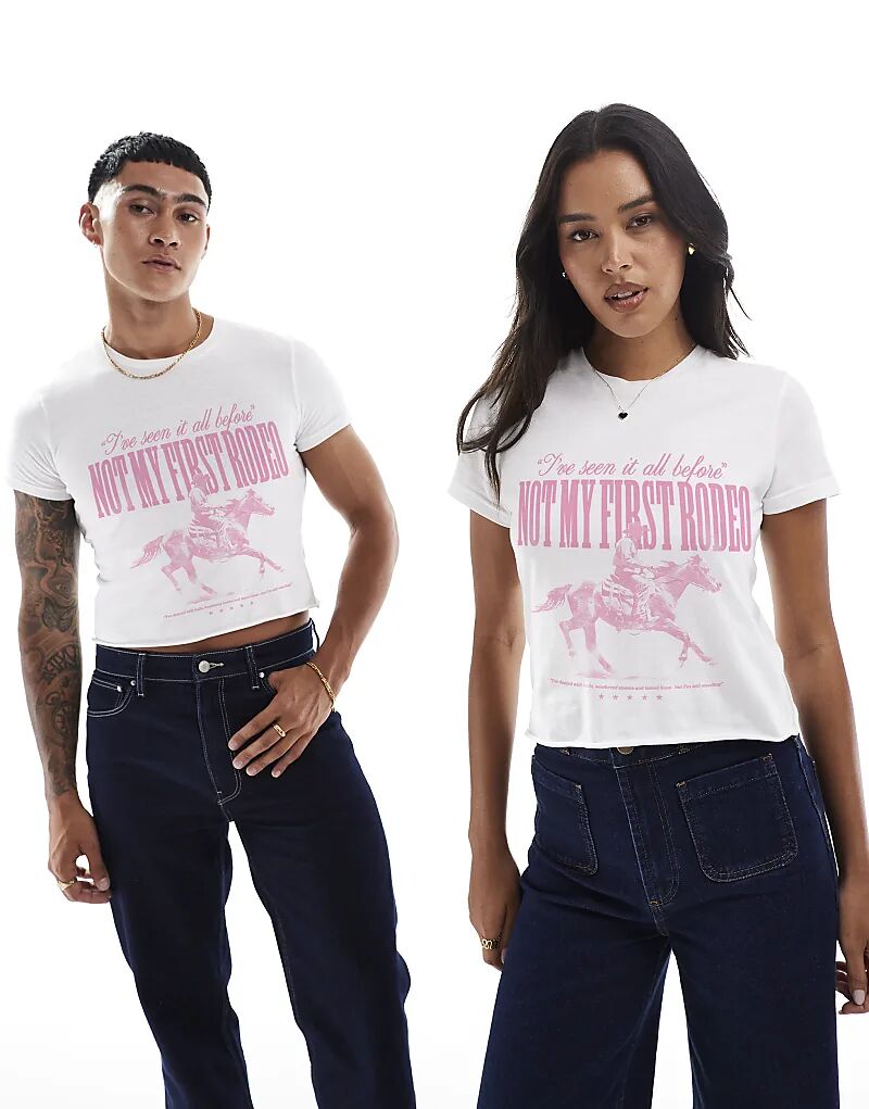 Не первая моя белая футболка с принтом «родео-кроп» PRNT 
Не первая моя белая футболка с принтом «родео-кроп» PRNT