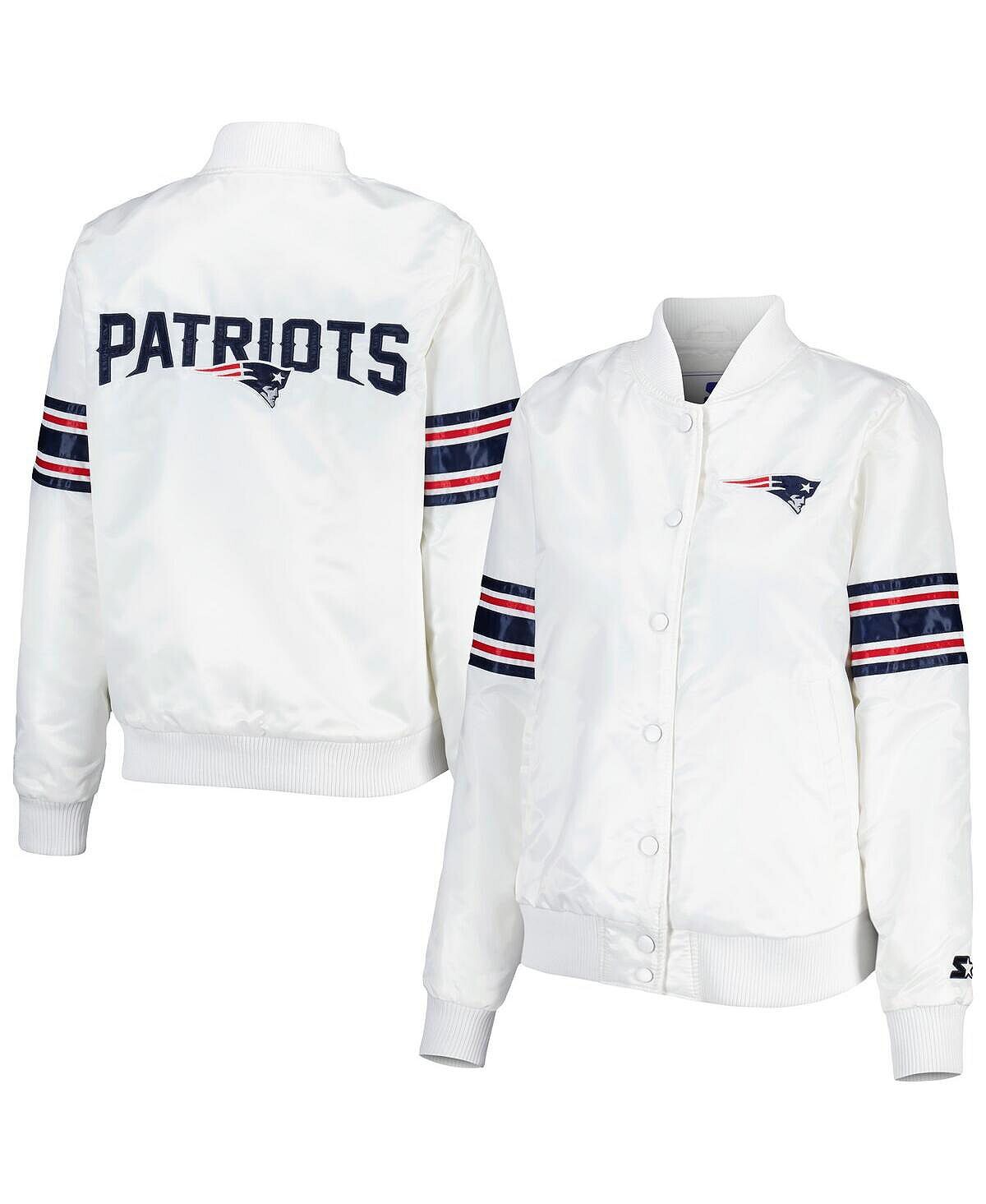 Женская белая атласная университетская куртка New England Patriots Line Up Starter, белый
Женская белая атласная университетская куртка New England Patriots Line Up Starter, белый