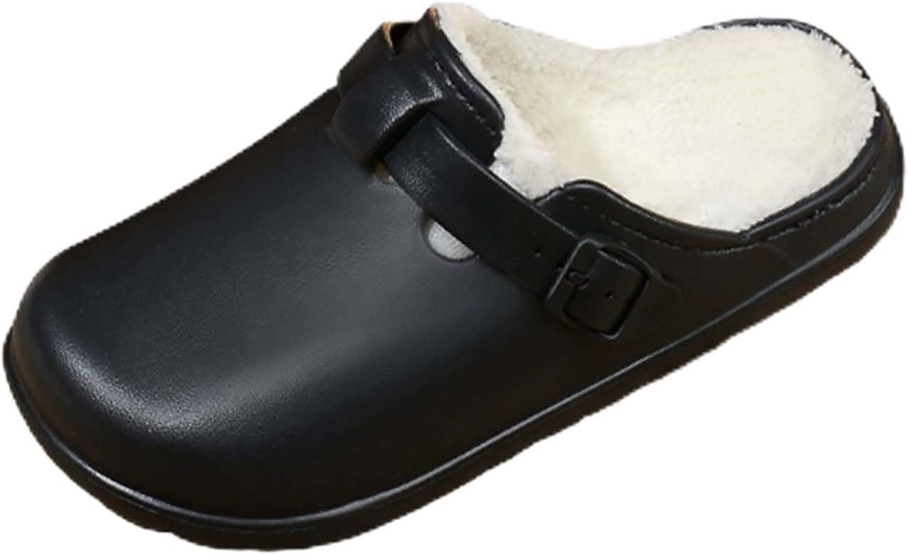 Зимние домашние и тапочки для мужчин и женщин, противоскользящие и теплые туфли-мюли, удобные сабо с флисовой подкладкой Lnistride, черный
Зимние домашние и тапочки для мужчин и женщин, противоскользящие и теплые туфли-мюли, удобные сабо с флисовой подкладкой Lnistride, черный