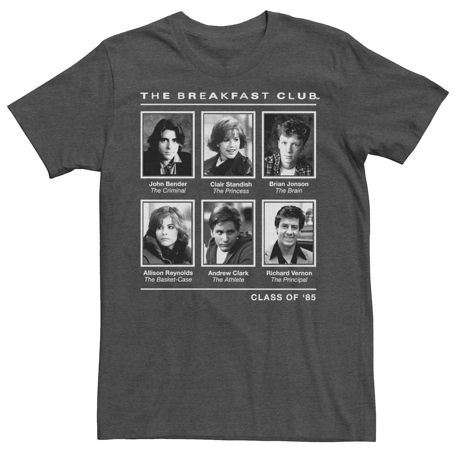 Мужская футболка с графическим рисунком «Breakfast Club Year Book Club Photos» Licensed Character 
Мужская футболка с графическим рисунком «Breakfast Club Year Book Club Photos» Licensed Character