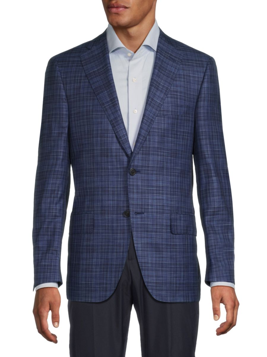 Спортивное пальто современного кроя из шерсти и шелка в мини-клетку Heritage Gold, синий
Спортивное пальто современного кроя из шерсти и шелка в мини-клетку Heritage Gold, синий