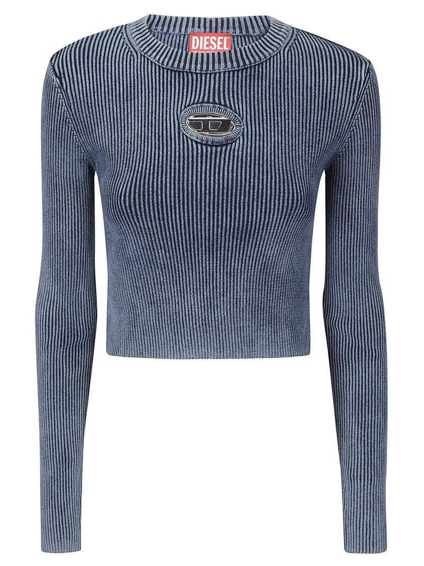 Рифленая укороченная футболка Diesel, синий
Рифленая укороченная футболка Diesel, синий