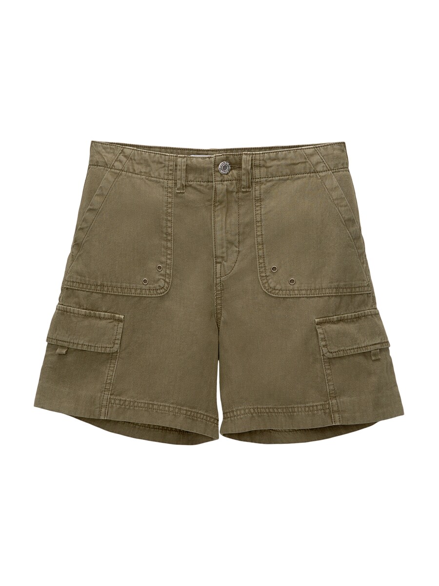 Обычные брюки Pull&Bear, оливковый 
Обычные брюки Pull&Bear, оливковый