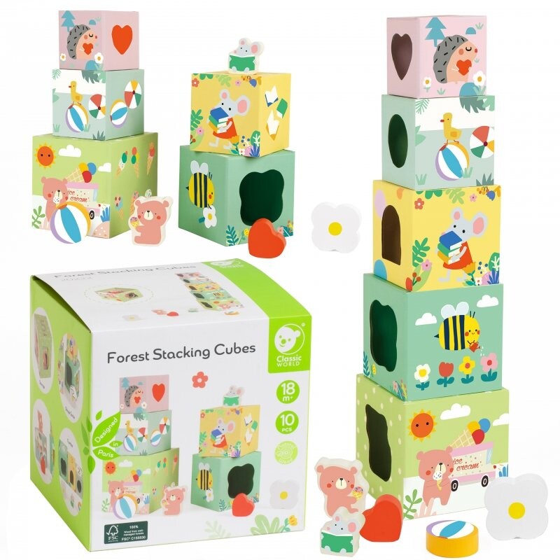 CLASSIC WORLD Пазл-кубики Коробка Лесная Пирамида 10 шт. ФСК ClassicWorld
CLASSIC WORLD Пазл-кубики Коробка Лесная Пирамида 10 шт. ФСК ClassicWorld