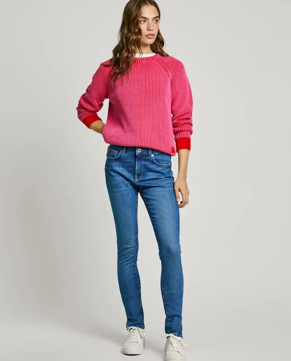 Женские узкие джинсы средней посадки из эластичной ткани Pepe Jeans, синий
Женские узкие джинсы средней посадки из эластичной ткани Pepe Jeans, синий