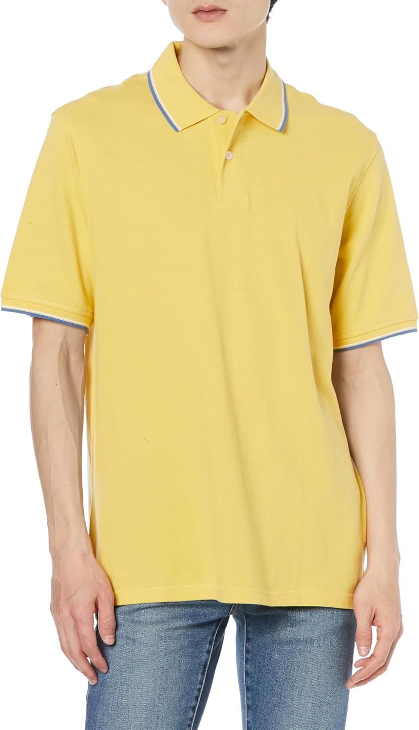 Мужская хлопковая поло-рубашка пике Amazon Essentials, стандартного кроя, желтый
Мужская хлопковая поло-рубашка пике Amazon Essentials, стандартного кроя, желтый