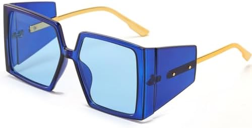 Винтажные квадратные солнцезащитные очки 2027 года для мужчин, большие солнцезащитные очки в стиле стимпанк для женщин, ретро-очки с защитой от УФ-излучения UV400 MTZJH, Blue Blue
Винтажные квадратные солнцезащитные очки 2027 года для мужчин, большие солнцезащитные очки в стиле стимпанк для женщин, ретро-очки с защитой от УФ-излучения UV400 MTZJH, Blue Blue