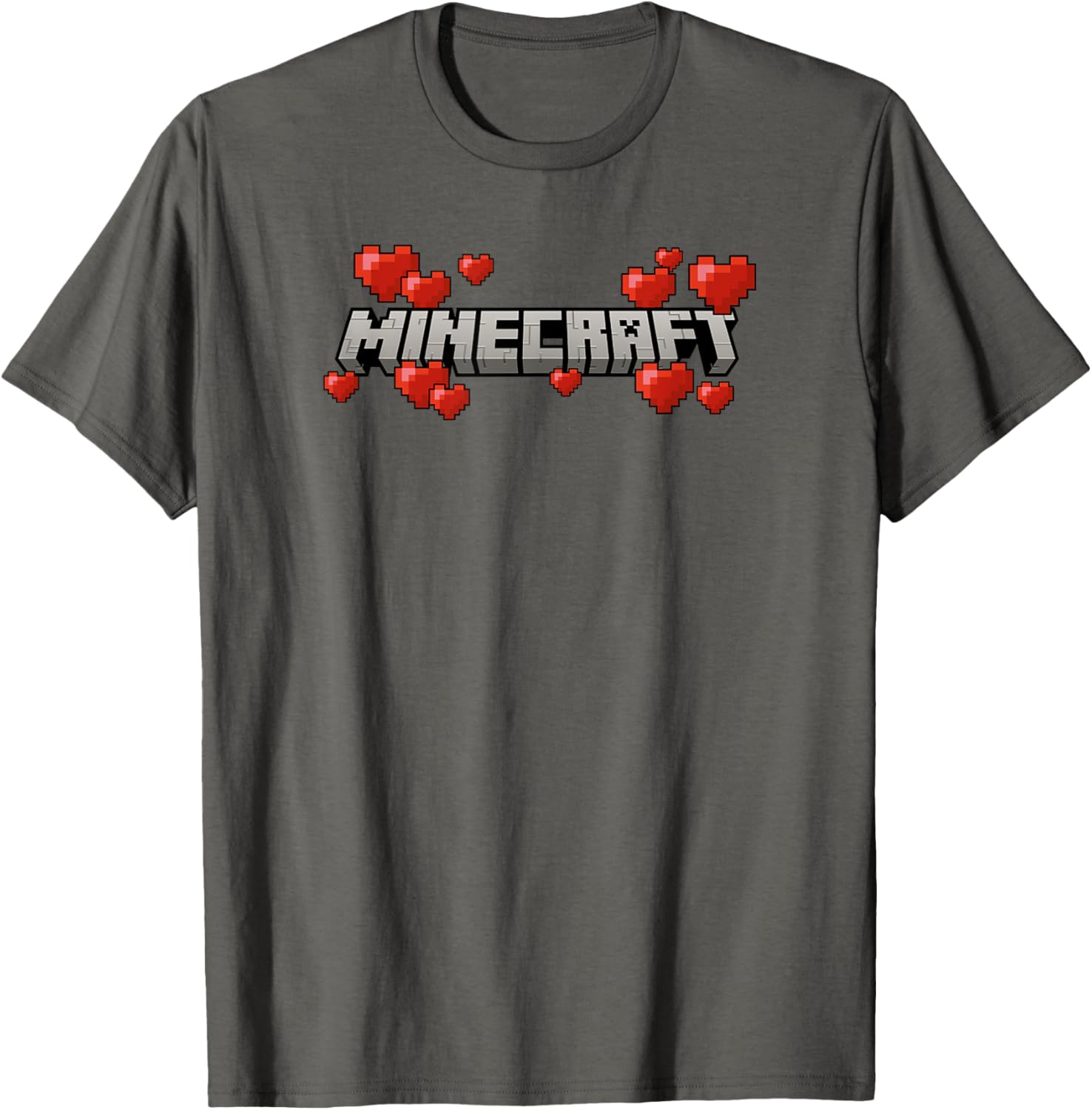 Футболка с логотипом Minecraft Hearts, серая (серый меланж), размер S
Футболка с логотипом Minecraft Hearts, серая (серый меланж), размер S