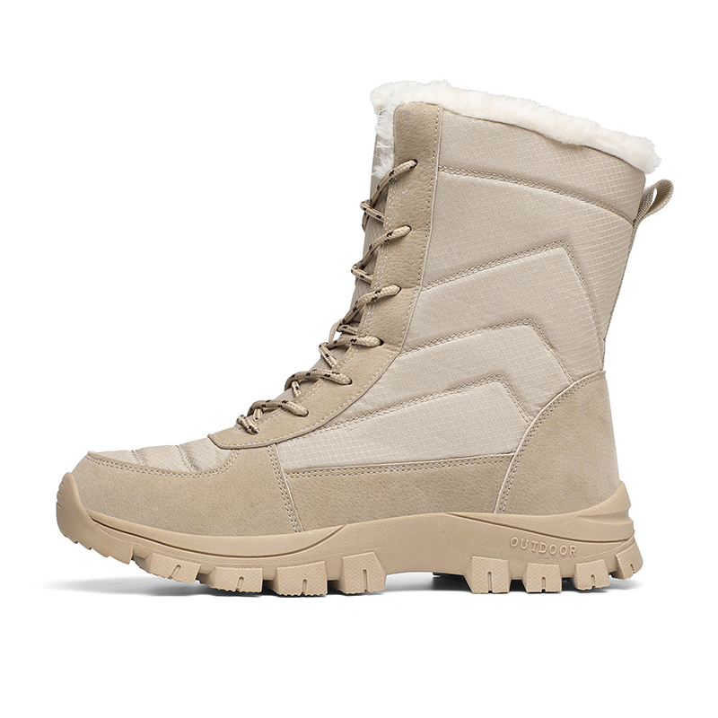 PNKE Тёплые износостойкие противоскользящие высокие зимние сапоги унисекс песочные, цвет Sand 
PNKE Тёплые износостойкие противоскользящие высокие зимние сапоги унисекс песочные, цвет Sand