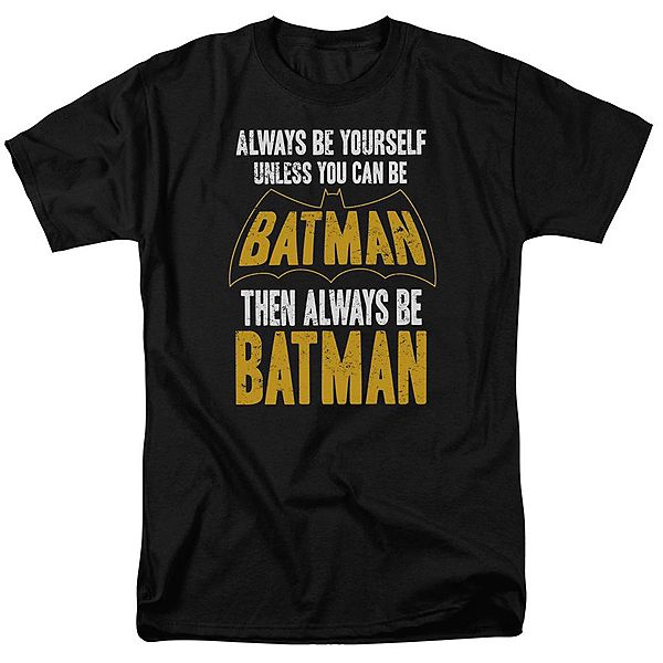Футболка с коротким рукавом Batman be batman для взрослых Licensed Character
Футболка с коротким рукавом Batman be batman для взрослых Licensed Character
