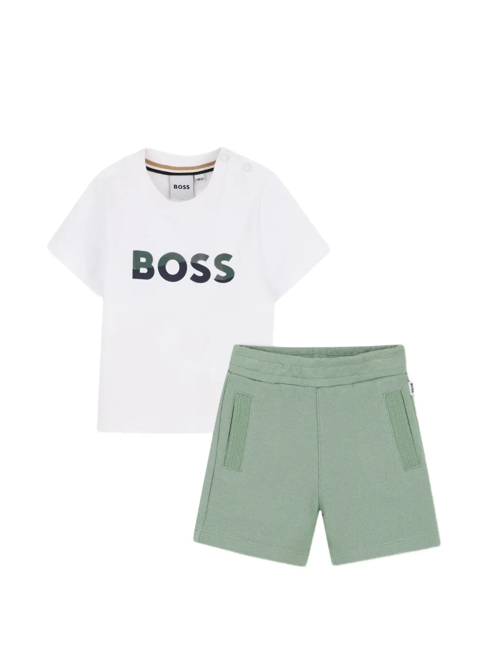 Комплект из шортов и Футболка с логотипом Boss Kidswear, белый
Комплект из шортов и Футболка с логотипом Boss Kidswear, белый