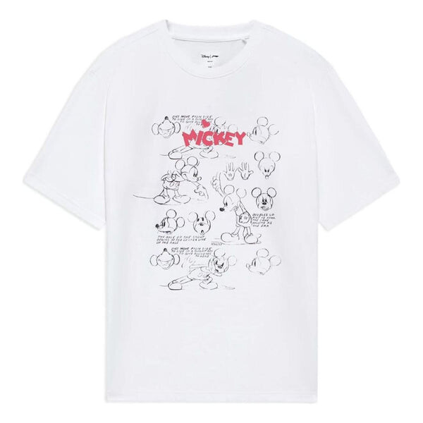 Футболка с рисунком Микки Мауса от Disney Li-Ning, белый 
Футболка с рисунком Микки Мауса от Disney Li-Ning, белый