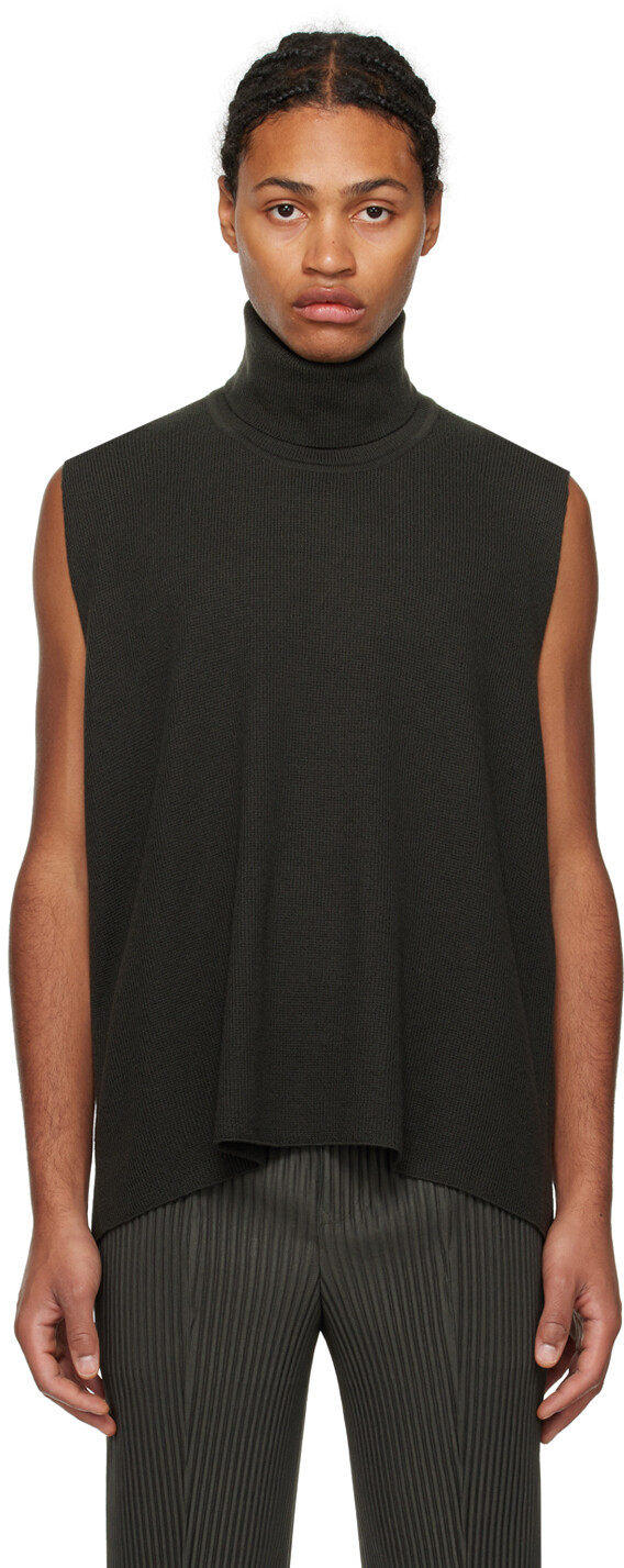 Черный каркасный жилет HOMME PLISSe ISSEY MIYAKE
Черный каркасный жилет HOMME PLISSe ISSEY MIYAKE