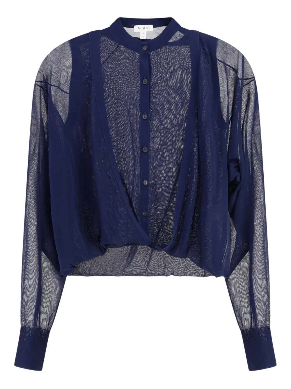 Полупрозрачная блузка Alaïa, синий 
Полупрозрачная блузка Alaïa, синий