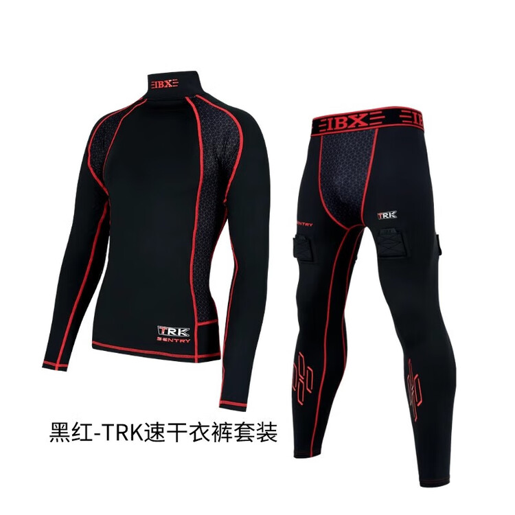 He Jiagong Детский и юношеский комплект для хоккея с шайбой, быстросохнущий топ и штаны, черно-красный, размер M (рост 125-140 см)
He Jiagong Детский и юношеский комплект для хоккея с шайбой, быстросохнущий топ и штаны, черно-красный, размер M (рост 125-140 см)