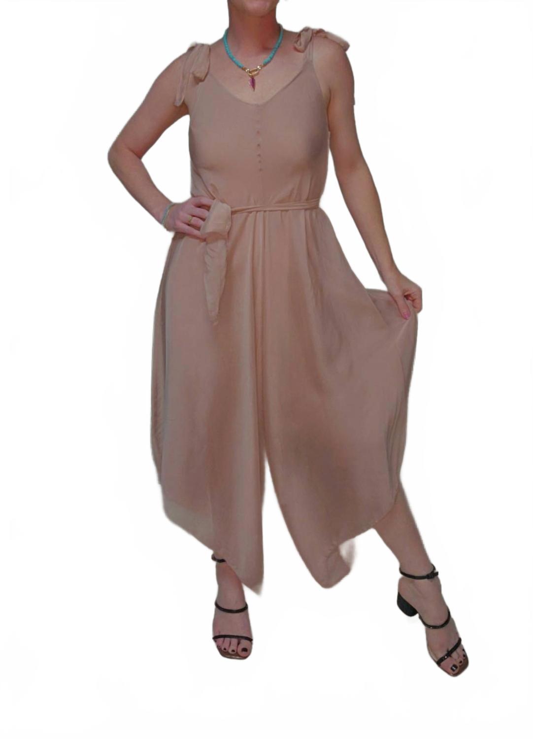 Тонкий шифоновый комбинезон в цвете бланш Scandal Italy, Blush
Тонкий шифоновый комбинезон в цвете бланш Scandal Italy, Blush