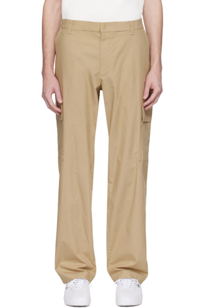 Бежевые брюки-карго из легкого хлопка стандартного кроя Lacoste
Бежевые брюки-карго из легкого хлопка стандартного кроя Lacoste