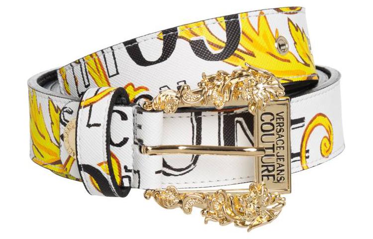 Кожаный ремень с логотипом VERSACE JEANS COUTURE, белый
Кожаный ремень с логотипом VERSACE JEANS COUTURE, белый