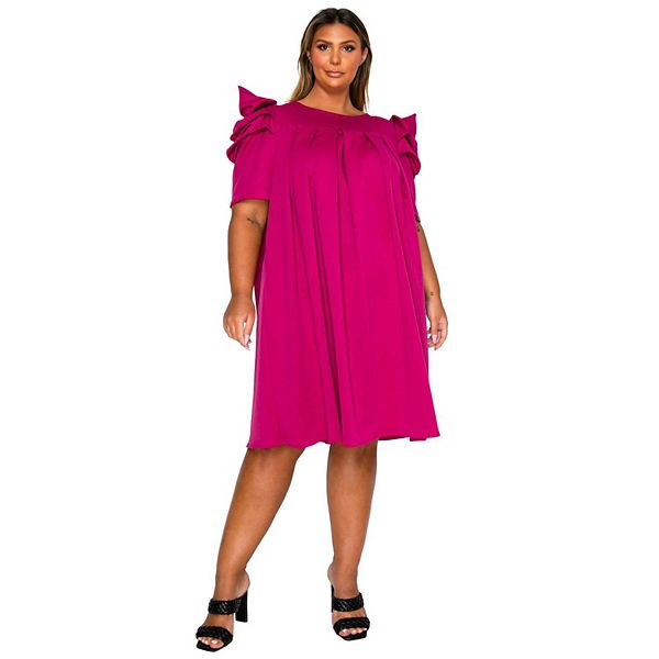 Платье Zaya со складками и расклешенным подолом Plus Size L I V D, Magenta
Платье Zaya со складками и расклешенным подолом Plus Size L I V D, Magenta