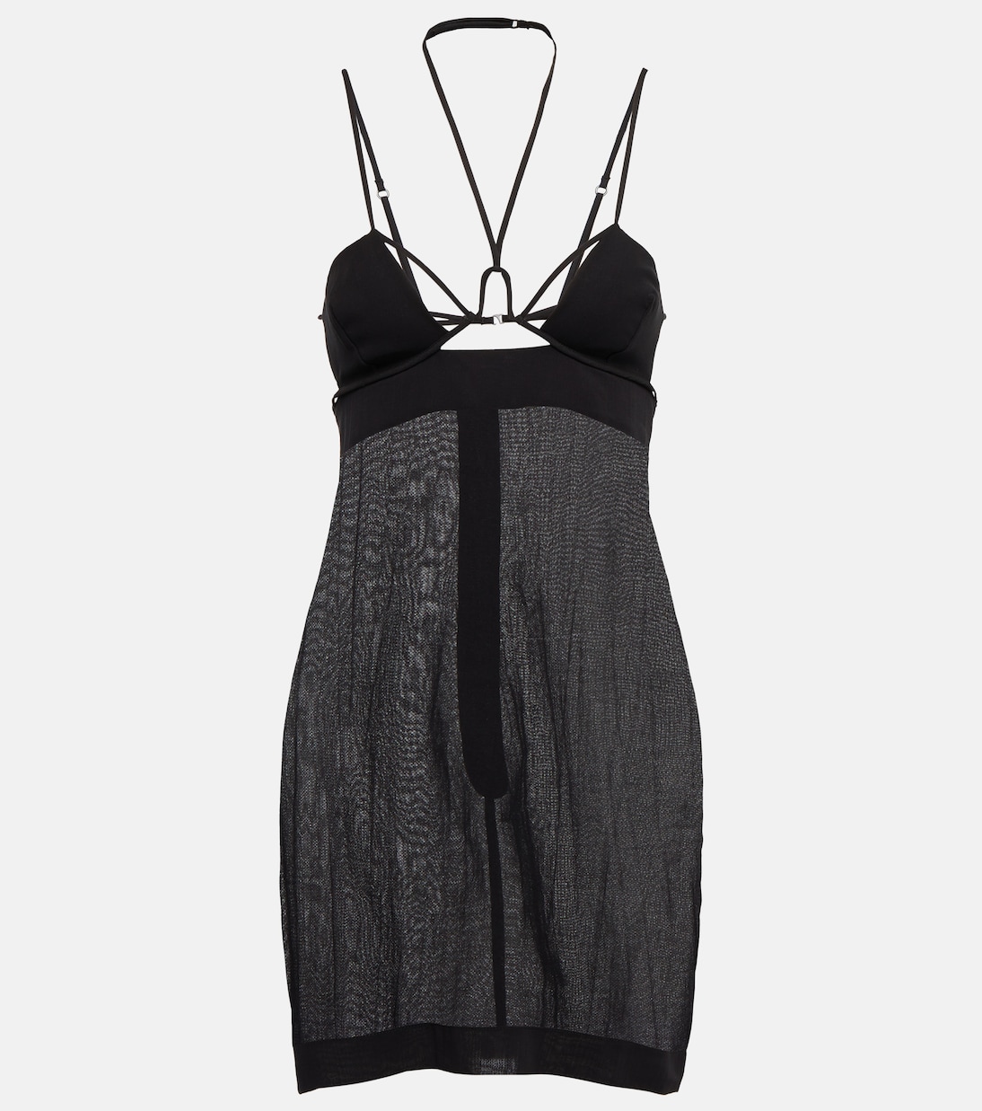 Мини-платье из хлопка с вырезом-халтер Nensi Dojaka, черный
Мини-платье из хлопка с вырезом-халтер Nensi Dojaka, черный