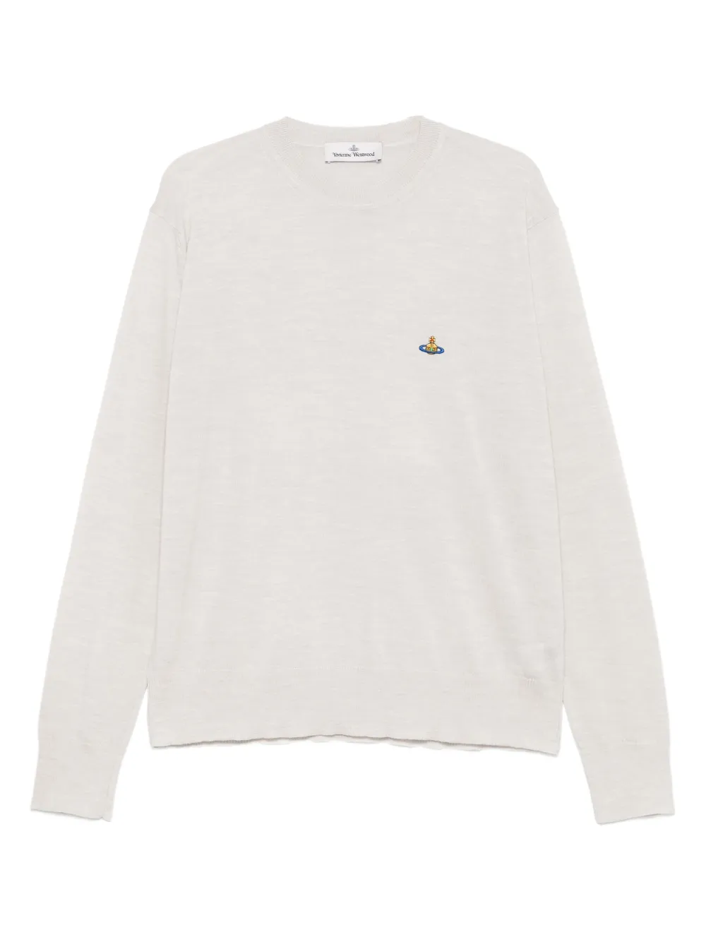 Свитер с круглым вырезом и украшением в виде орнамента Orb Vivienne Westwood, серый
Свитер с круглым вырезом и украшением в виде орнамента Orb Vivienne Westwood, серый