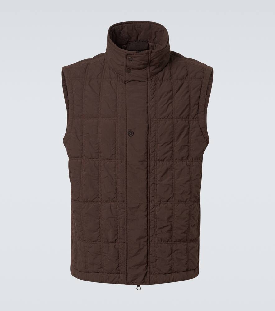 Приталенная стеганая пуховая жилетка Stone Island, Dark Brown
Приталенная стеганая пуховая жилетка Stone Island, Dark Brown