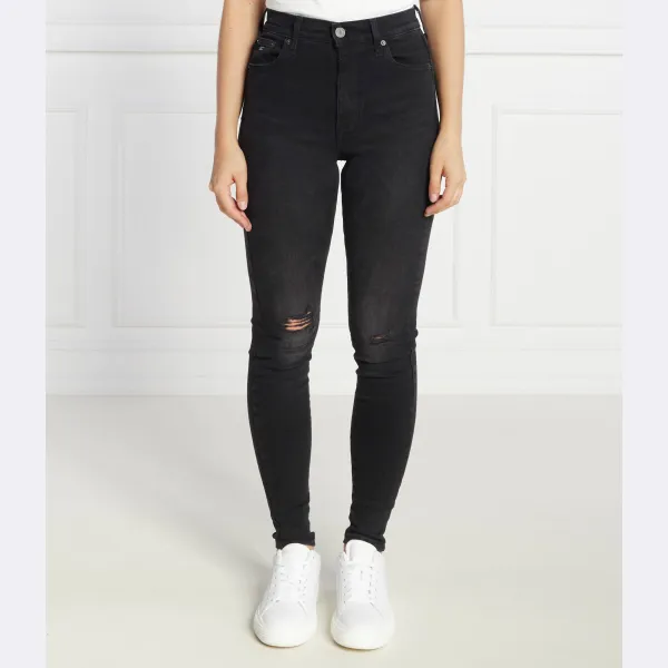 Супероблегающие джинсы Sylvia высокий рост Tommy Hilfiger, черный 
Супероблегающие джинсы Sylvia высокий рост Tommy Hilfiger, черный