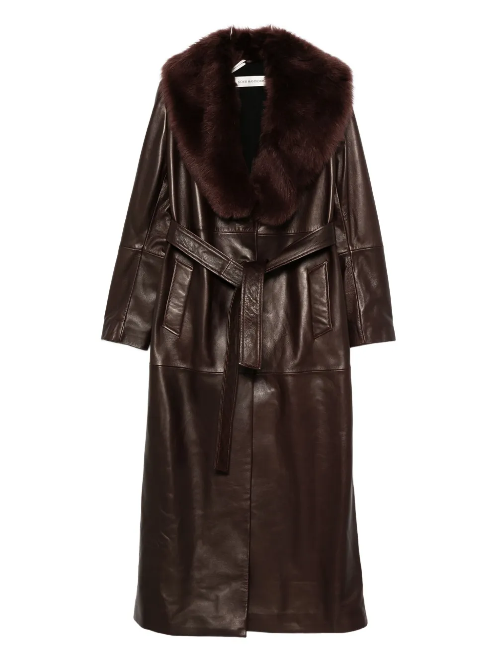 Пальто Dakota с поясом Nour Hammour, коричневый
Пальто Dakota с поясом Nour Hammour, коричневый