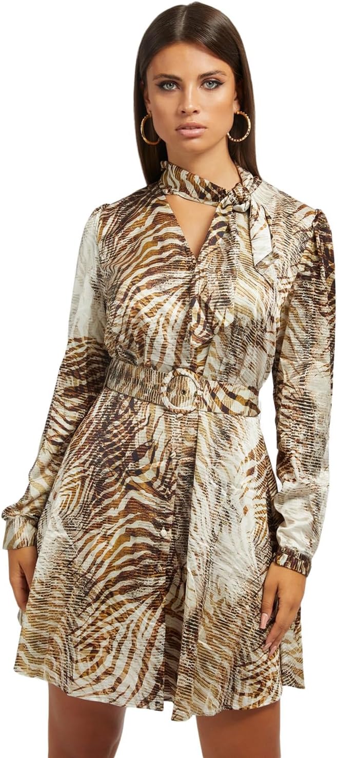 GUESS Женское платье Mireille, Forest Tiger Print
GUESS Женское платье Mireille, Forest Tiger Print
