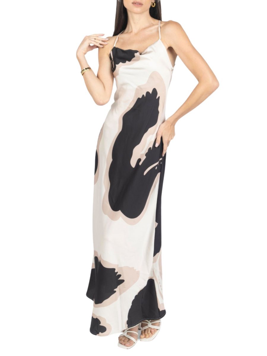 Платье-комбинация макси из шелка с цветочным принтом Kelly AKALIA, черный
Платье-комбинация макси из шелка с цветочным принтом Kelly AKALIA, черный