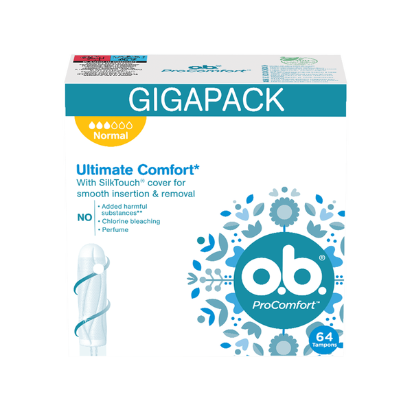 Тампоны гигиенические обычные, 64 шт./1 уп. O.B. Procomfort
Тампоны гигиенические обычные, 64 шт./1 уп. O.B. Procomfort